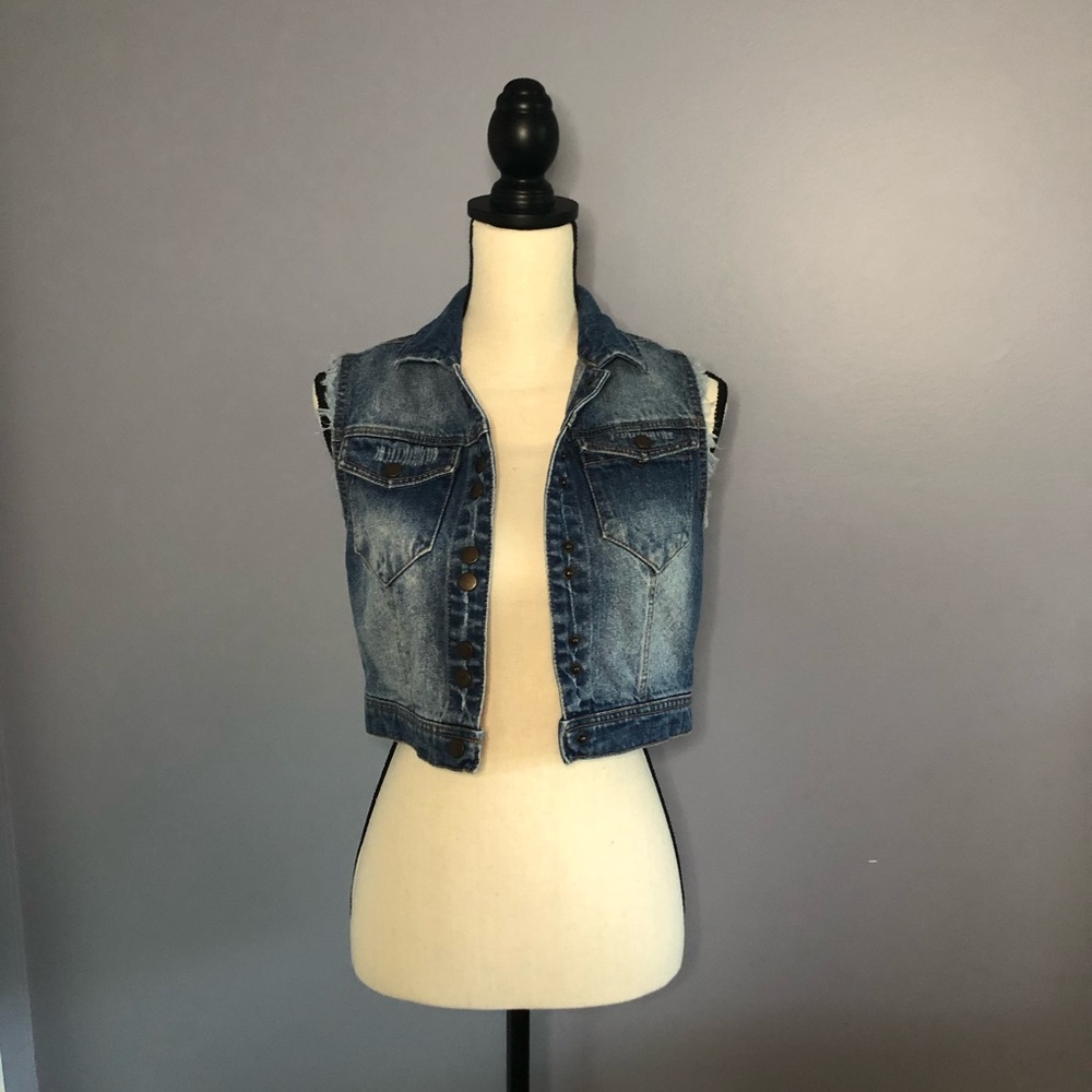 Aqua Bloomingdales Demin Vest